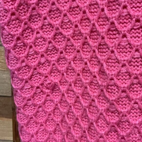 St. John's Bay Pink Crew Neck Sweater Textured Knit Design Women XL Acrylic - Picture 5 of 10